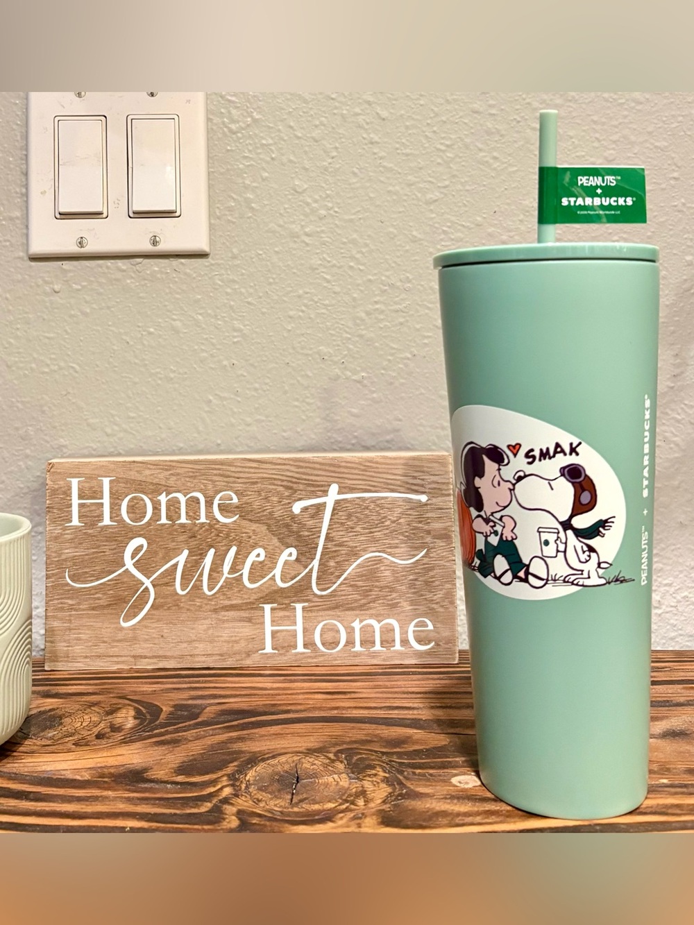 Starbucks × Peanuts Snoopy & Lucy Stainless Steel 24oz Cup, BNWT